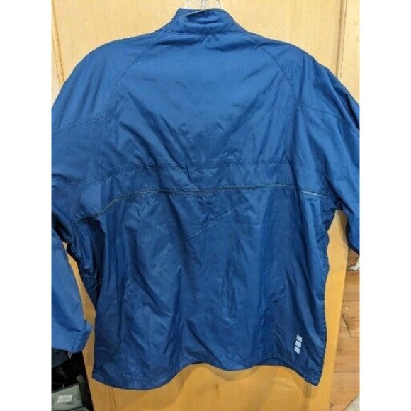 New Elevate Sport Medium 1/2 Zip Windshirt Blue NWT Logo Windbreaker Jacket - Picture 3 of 4